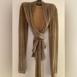 PatBo Lurex Wrap Top (M)